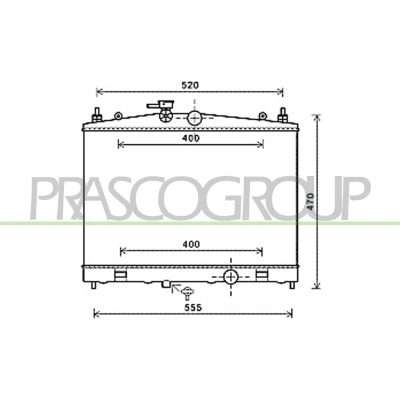 Billede af PRASCO DS300R001 Radiator Aluminium 380mm 585mm 16mm Loddet køleripper