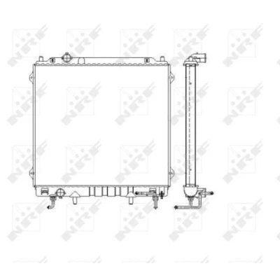 Billede af NRF 53479 Radiator Aluminium 568 510 26 Loddet køleripper