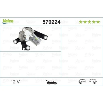 Billede af VALEO ORIGINAL PART 579224 Viskermotor 12 bag til venstre /højrestyring PEUGEOT: 206+ Hatchback, 206 Hatchback