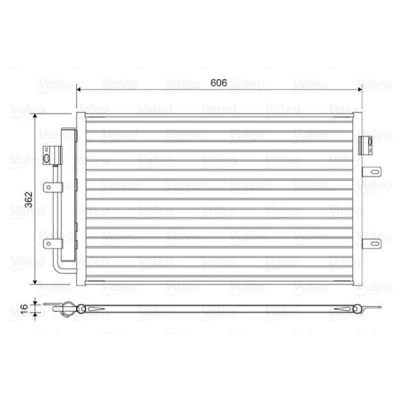 Billede af VALEO 822551 Kondensator med tørrer Aluminium 362