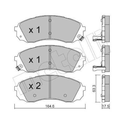 Billede af Bremseklodser METELLI 22 0785 0