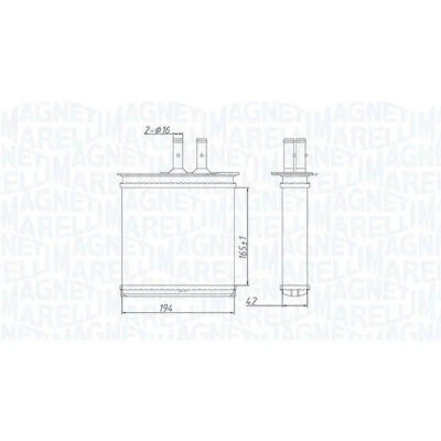 Billede af MAGNETI MARELLI 350218493000 Varmeveksler