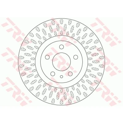 Billede af TRW DF6522 Bremseskiver 284 22 5 98 ventileret lakeret FIAT: 500L