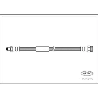 Billede af CORTECO 19034327 Bremseslange bagaksel 320