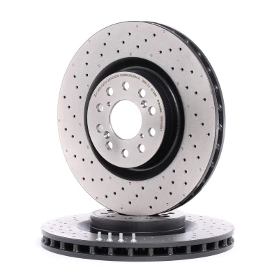 Billede af BREMBO COATED DISC LINE 09.C338.11 Bremseskiver 350 32 5 perforeret/indv. ventileret coatet højkarboniseret med skruer HONDA: CIVIC 9, 10