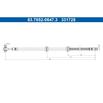 Billede af Bremseslange ATE 83.7852 0647.3