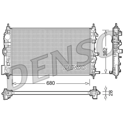 Billede af DENSO DCN06006 Kondensator uden tørrer R 134a
