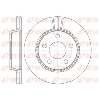Billede af REMSA 6356.10 Bremseskiver bagaksel 269, 269 20 5 ventileret AUDI: A8 D2, 200 C3 Avant, 100 C4 Avant