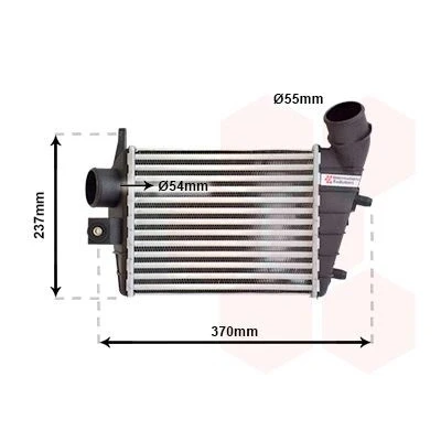 Billede af VAN WEZEL 01004085 Intercooler
