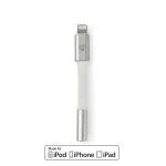 Billede af Nedis Lightning Adapter Apple 3.5 mm Hunstik Guldplateret 0.15 m Runde Nylon ærme Aluminium Cover Window Box