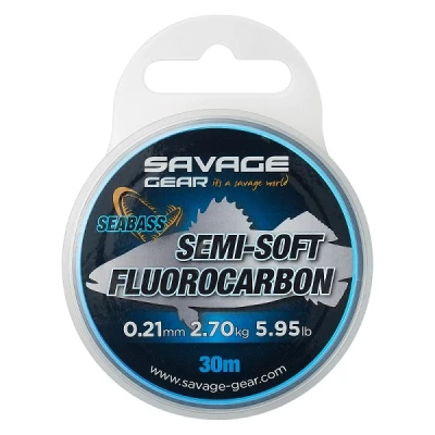 Billede af Savage Gear Semi Soft Fluorocarbon Seabass 0,39mm