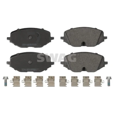 Billede af SWAG 33 10 7800 Bremseklodser foraksel Forberedt til slidindikator med befæstelsesmateriale VOLKSWAGEN: Caddy V Kombi, Golf VIII Hatchback