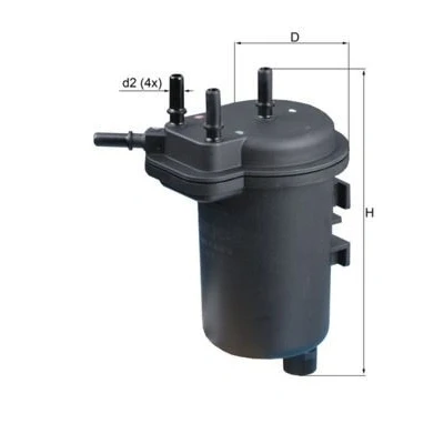 Billede af MAHLE ORIGINAL KL 432 Brændstoffilter Ledningsfilter 8 8,0 RENAULT: SCENIC 2, MEGANE 2 Kombi, Coupe Cabriolet