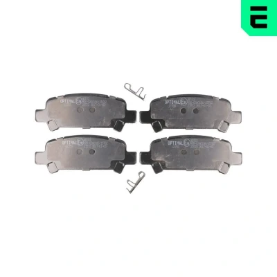 Billede af OPTIMAL BP 12358 Bremseklodser bagaksel med akustisk advarsel for slid SUBARU: Forester II, Legacy 4, Impreza I Sedan