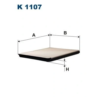Billede af Filter, indvendig luft FILTRON K 1107