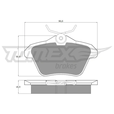 Billede af TOMEX brakes TX 12 68 Bremseklodser bagaksel ALFA ROMEO: 156 Sportwagon, Sedan, 166