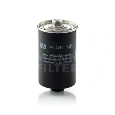 Billede af MANN FILTER WK 834/1 Brændstoffilter Ledningsfilter VOLKSWAGEN: Scirocco II, GOLF 2, 1 Cabriolet, AUDI: A6 C4 Avant, C5 Cabriolet B4