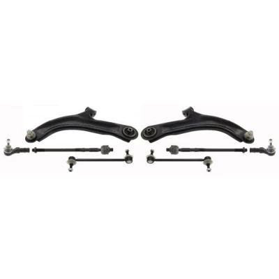 Billede af MAPCO 53134 Bærearmssæt venstre foraksel, højre foraksel med styrestang, koblingsstang RENAULT: Modus / Grand Modus, CLIO 3
