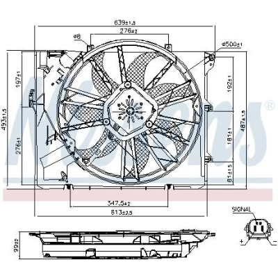 Billede af Ventilator, motorkøling NISSENS 85633