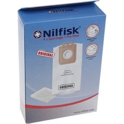 Billede af nilfisk 128389187 støvsugerpose støvsuger støvsugerposer 4 stk. + filter, select, power