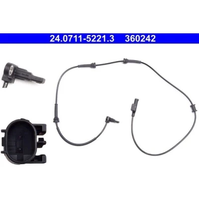 Billede af ATE 24.0711 5221.3 ABS Sensor 1080 FIAT: 500 Hatchback, C Cabriolet, FORD: KA Hatchback