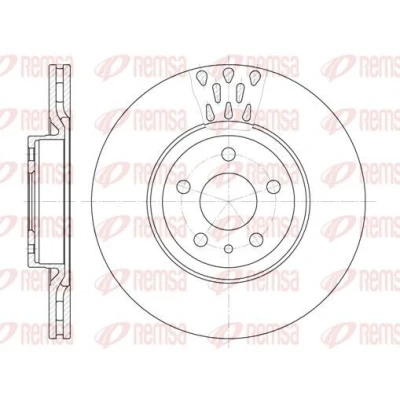 Billede af REMSA 6316.10 Bremseskiver foraksel 284, 284 22 5 ventileret ALFA ROMEO: Spider, 156 Sportwagon, 147, FIAT: Doblo II Stationcar