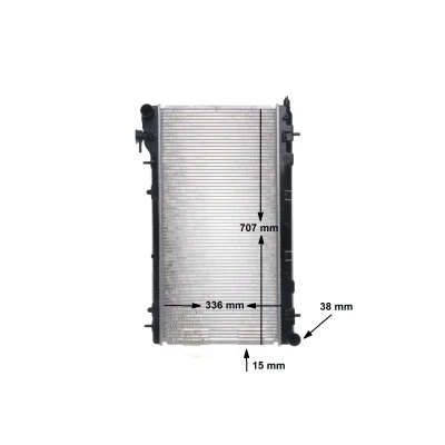 Billede af MAHLE ORIGINAL CR 1566 000S Radiator 688 340 16 Loddet køleripper SUBARU: Impreza I Stationcar