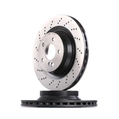 Billede af BREMBO COATED DISC LINE 09.C502.11 Bremseskiver 330 26 5 perforeret/indv. ventileret coatet højkarboniseret med skruer MERCEDES BENZ: E klasse Sedan
