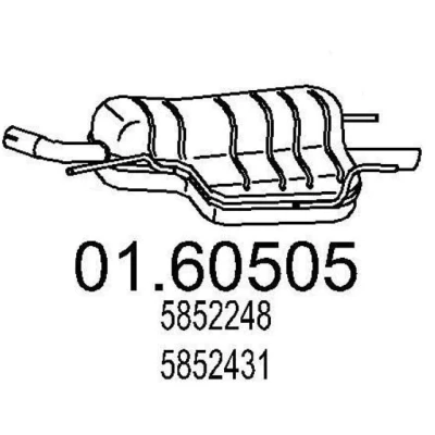 Billede af MTS 01.60505 Lydpotte 870 OPEL: Astra G CC