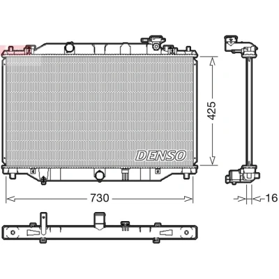Billede af DENSO DRM44039 Radiator 425 752 16