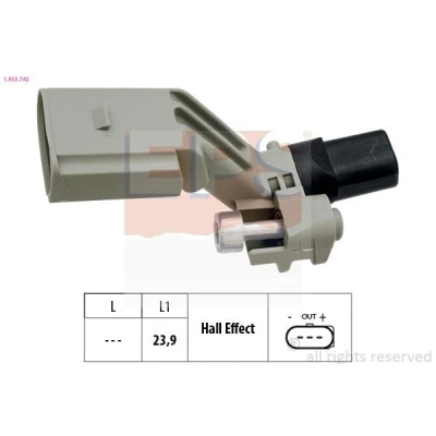 Billede af EPS 1.953.742 Impulsensor VOLKSWAGEN: GOLF 6, Tiguan I, SEAT: Ibiza 4, 4 Sportcoupe, Alhambra II, SKODA: Fabia 2