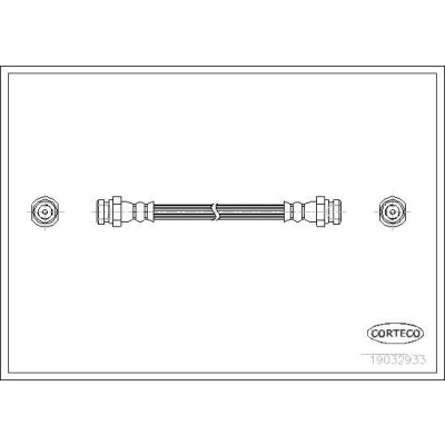 Billede af CORTECO 19032933 Bremseslange bagaksel 250