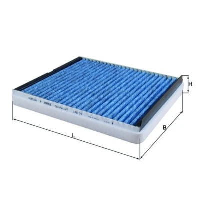 Billede af MAHLE ORIGINAL LAO 74 Kabinefilter Aktivkulfilter, med antiallergisk virkning, antibakteriel virkning 277,0 243 40,0 CST4624 OPEL: Zafira B