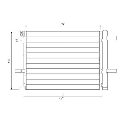 Billede af VALEO 822706 Kondensator med tørrer 14 11 Aluminium 418
