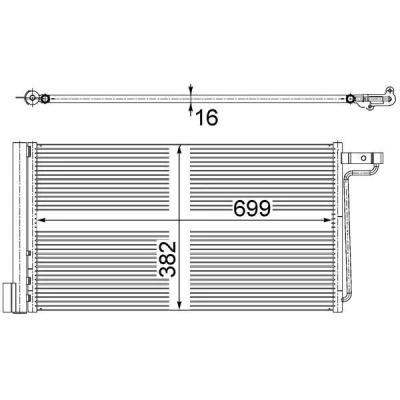 Billede af MAHLE ORIGINAL AC 29 000S Kondensator med tørrer 680 FORD: C Max 2, FOCUS 3 Turnier,