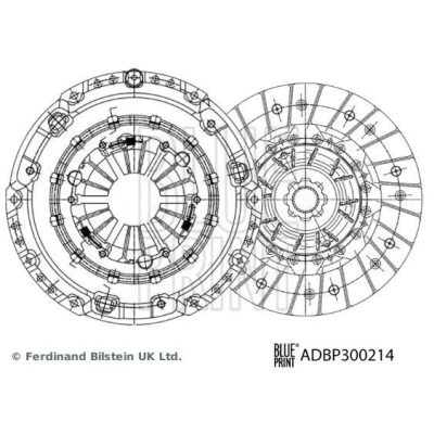Billede af BLUE PRINT ADBP300214 Kobling i to dele med syntetsik fedt 241mm AUDI: Q3, VOLKSWAGEN: Jetta 4