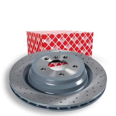 Billede af FEBI BILSTEIN 106607 Bremseskiver bagaksel 330 22 5 112 perforeret/indv. ventileret coatet MERCEDES BENZ: GLE SUV, ML klasse