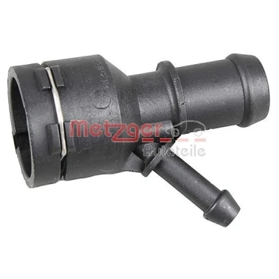 Billede af METZGER 4010175 Kølemiddelflange plastik Varmeslange, oppe VOLKSWAGEN: Golf 5, Passat B6 Variant, Sedan, AUDI: TT Coupe, A3 Hatchback