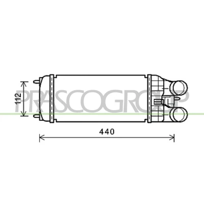 Billede af PRASCO CI325N001 Intercooler PEUGEOT: 308 I Hatchback, 208 CITROËN: DS3 Hatchback