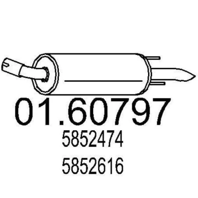 Billede af MTS 01.60797 Lydpotte 790 OPEL: Zafira B