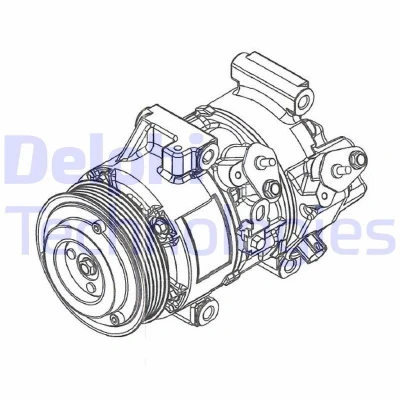 Billede af DELPHI CS20495 Kompressor 5VS12 PAG 46 med kompressorolie TOYOTA: Corolla Verso