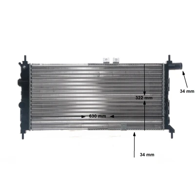 Billede af MAHLE ORIGINAL CR 441 000S Radiator til køretøjer uden klimaanlæg 635 318 28 Mekanisk fuget køleripper OPEL: Kadett E Caravan, CC
