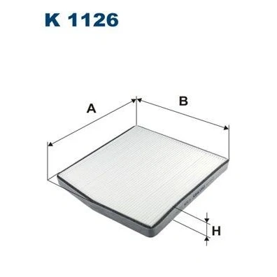 Billede af FILTRON K 1126 Kabinefilter Partikelfilter 284 256 26 VOLVO: V70 2, S60 I, XC90 I