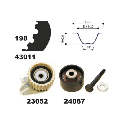 Billede af MAPCO 23011 Tandremssæt 198 ALFA ROMEO: 156 Sportwagon, 147, FIAT: Stilo Hatchback
