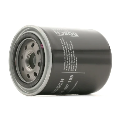 Billede af BOSCH F 026 407 198 Oliefilter 1&quot; 12 UNF med en returløbs stop ventil Påskruet filter NISSAN: Patrol GR 4 SUV, 5 Pick Up