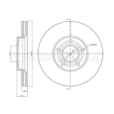 Billede af Bremseskive METELLI 23 0378C