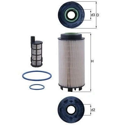 Billede af MAHLE ORIGINAL KX 403/1KIT Brændstoffilter Filterindsats