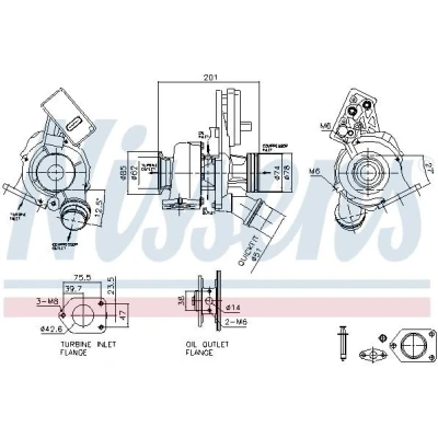 Billede af NISSENS 93519 Turbolader elektrisk