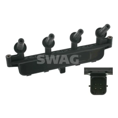 Billede af SWAG 62 92 4996 Tændspole 12 sort 4 gnist PEUGEOT: 206 Hatchback, SW, Partner I Combispace, CITROËN: Xsara Picasso, Berlingo / First