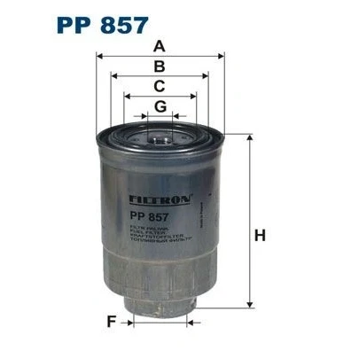 Billede af FILTRON PP 857 Brændstoffilter Påskruet filter NISSAN: Patrol GR 4 SUV, X Trail, Primera Hatchback